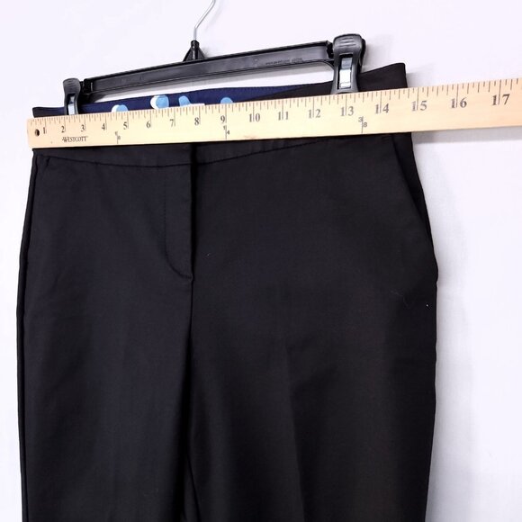 Boden Dress Pants Womens 6 Regular Straight Leg Pockets Slit Hem Black - Picture 7 of 15